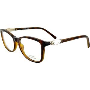 Swarovski SK5336 Womens Plastic Eyeglass Frame 052 Dark Havana 53-16